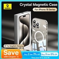 Baseus Magnetic Case for iPhone 16 15 14 Pro Max for MagSafe Wireless Charging PC Case for iPhone 13 12 11 Pro Max Funda Case