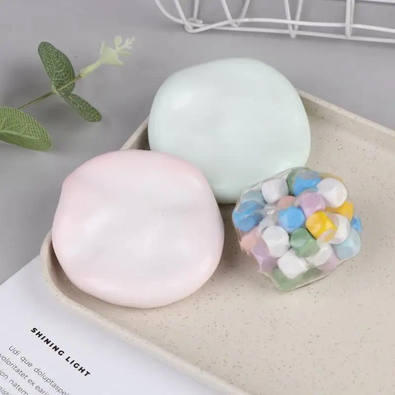 Soft Sensory Fidget Toys: Handmade Squishy Balls for Reducing Stress, Great for Kids and Adults Alike