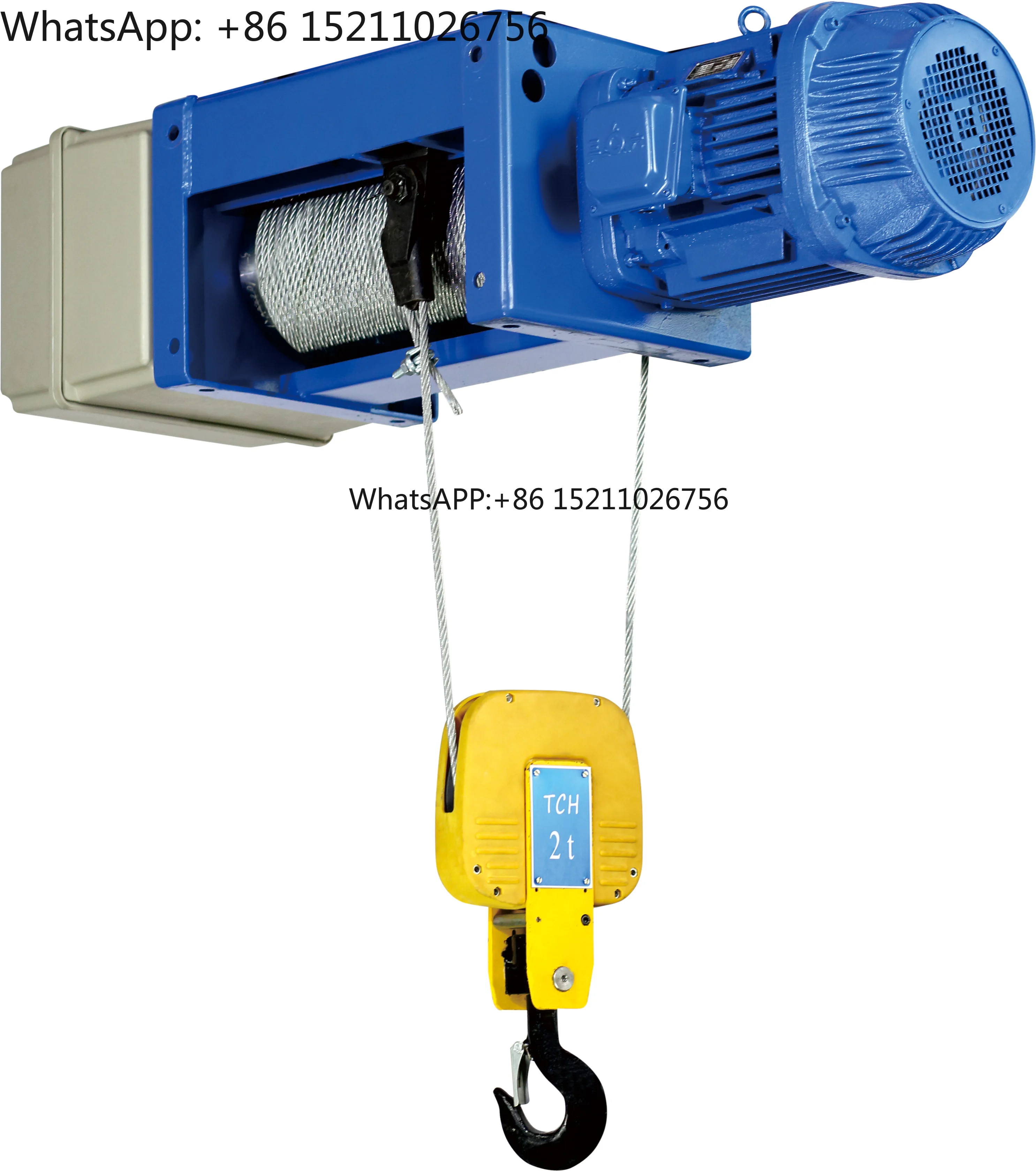 2 Ton Electric Wire Rope Hoist 380V/400V Three Phase