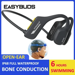 EASYBUDS-auriculares inalámbricos de conducción ósea, audífonos subacuáticos de oreja abierta, reproductor MP3 de memoria 8G, IP68, Swmming, impermeables