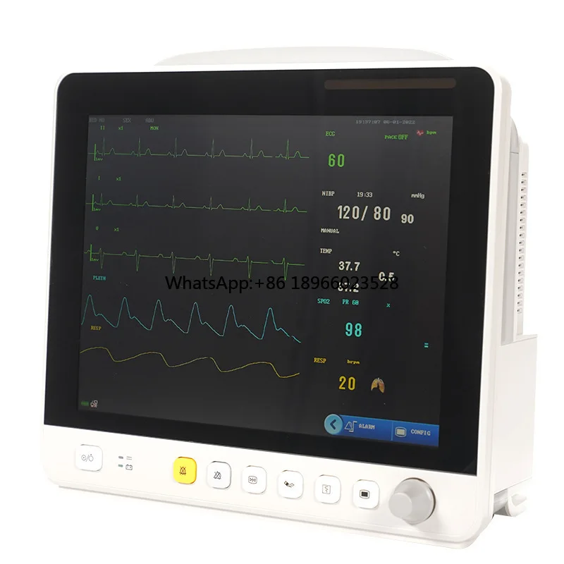 12.1 inch color LCD touch screen veterinary monitor animal Multi Parameter monitor machine Vet use vital signs monitor Equipment