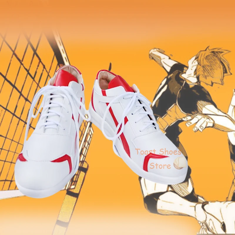 Haikyuu-Botas de Cosplay Hinata Shoyo, juego de rol de Anime para fiesta de Halloween, zapatos de utilería