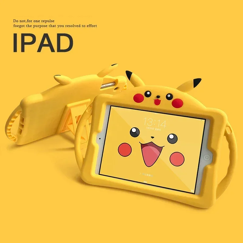 2024 Pikachu Table Case for IPad Pro 2021 for IPad Mini 2 3 4 Case for 9.7 2017 2018 IPad Air 1 2 9.7 Rubber Soft Funda Cover