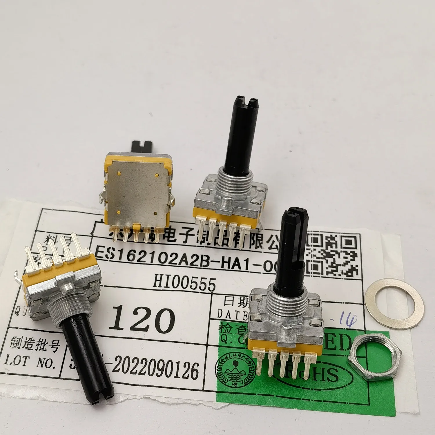 Original new 100% EC16 5pin encoder with stepper 16-point handle length 25MMF (SWITCH)