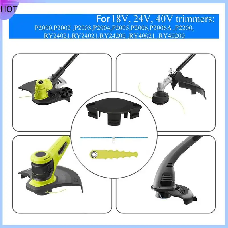 

B45C Weed Eater Bladed Head Spool Line For Ryobi 18V, 24V, And 40V String Trimmers, Fits For RY40210, RY40210A, ACFHRL2