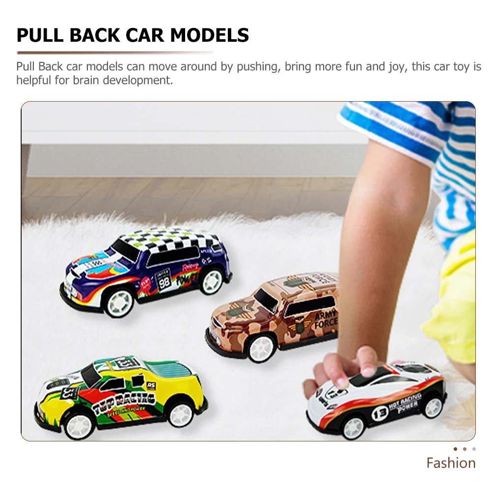 

30Pcs Pull Back Car Cartoon Crash Resistant Plaything for Kids Birthday Gift Pull Back Car Desktop Ornament Home Decor
