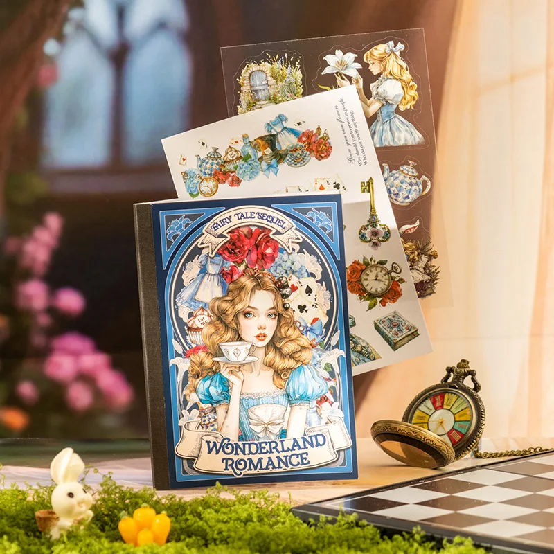 

18pcs/lot Kawaii Scrapbook Sticker Fairy Tale Sequel Scrapbooking Supplies Planner Decorative Craft Stationery Sticker