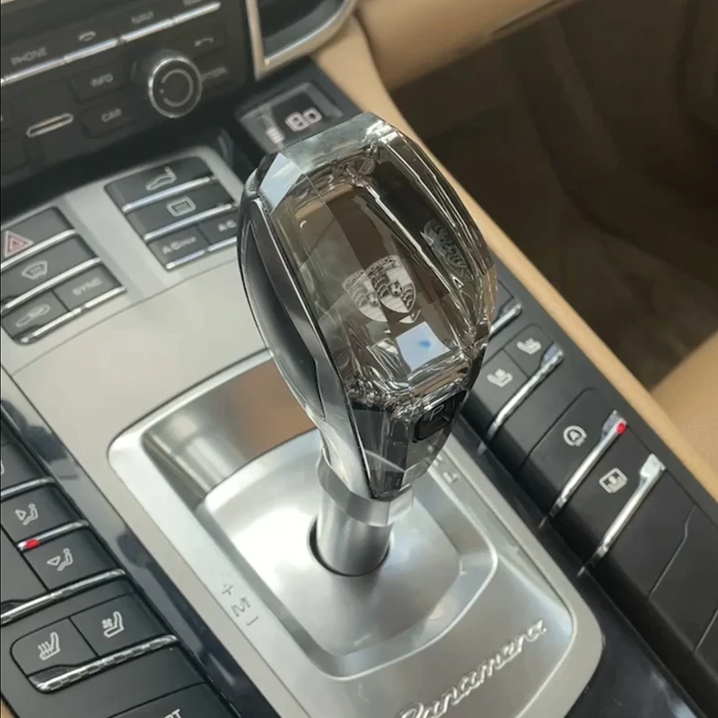 crystal shift knob It is suitable for Porsche 911  Cayman Panamera Macan 718 Boxster