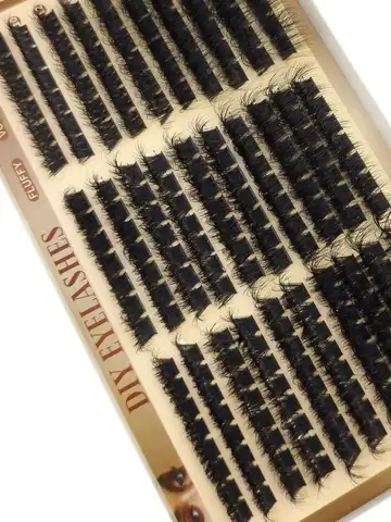 30rows Lash Clusters DIY Spiky Cluster Lashes Mixed Styles Fluffy Volume Clusters Lashes Fluffy Individual Eyelashes Extension
