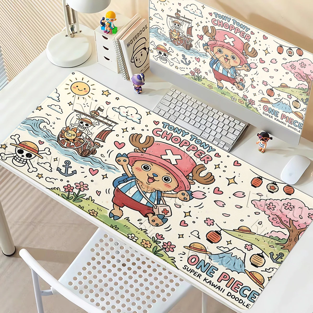 Large Size Mouse Pad Office Computer One Piece Style Tony Tony Chopper Desk Mats Aesthetics Laptop Carpet Accessories Gaming Mat