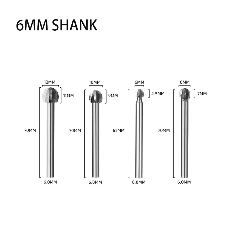 Woodworking Carving Knife Ball Knife Wood Carving Knife Alloy Wood Carving Tool Three Bladed White Steel Circular