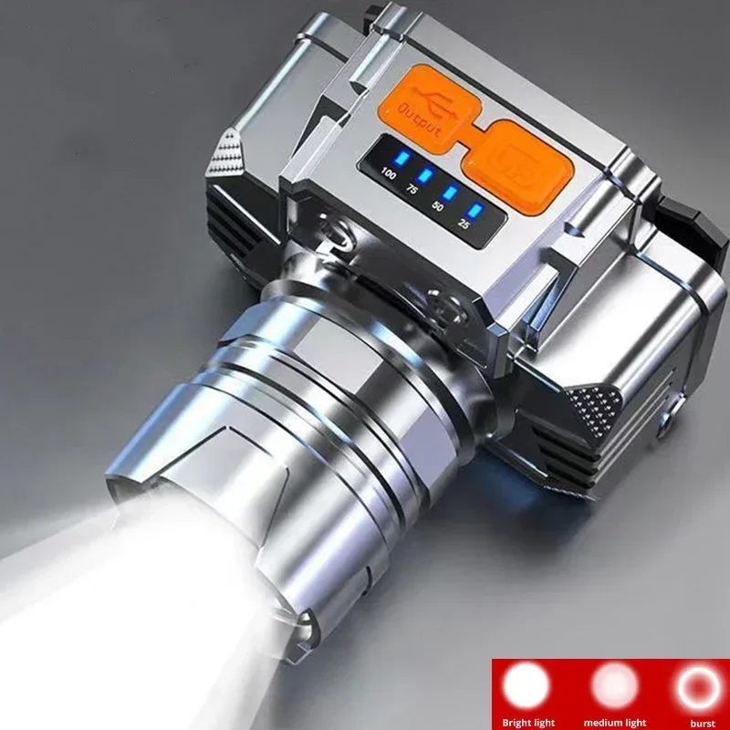 

Охотничий налобный фонарь IPX8 — перезаряжаемый светодиод 2000LM с красным/зеленым ночным видением и дальностью луча 1000 м