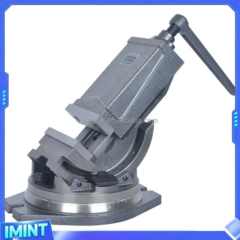 4-5-6 Inch Manual Drill Press Vise with Tilting Guide Rod Bearing Components for Milling Machine and Bench Vise