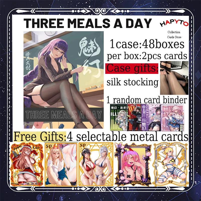 Three Meals a Day Goddess Story Card Waifu Booster Box Ccg Acg Doujin Toys And Hobby Gift