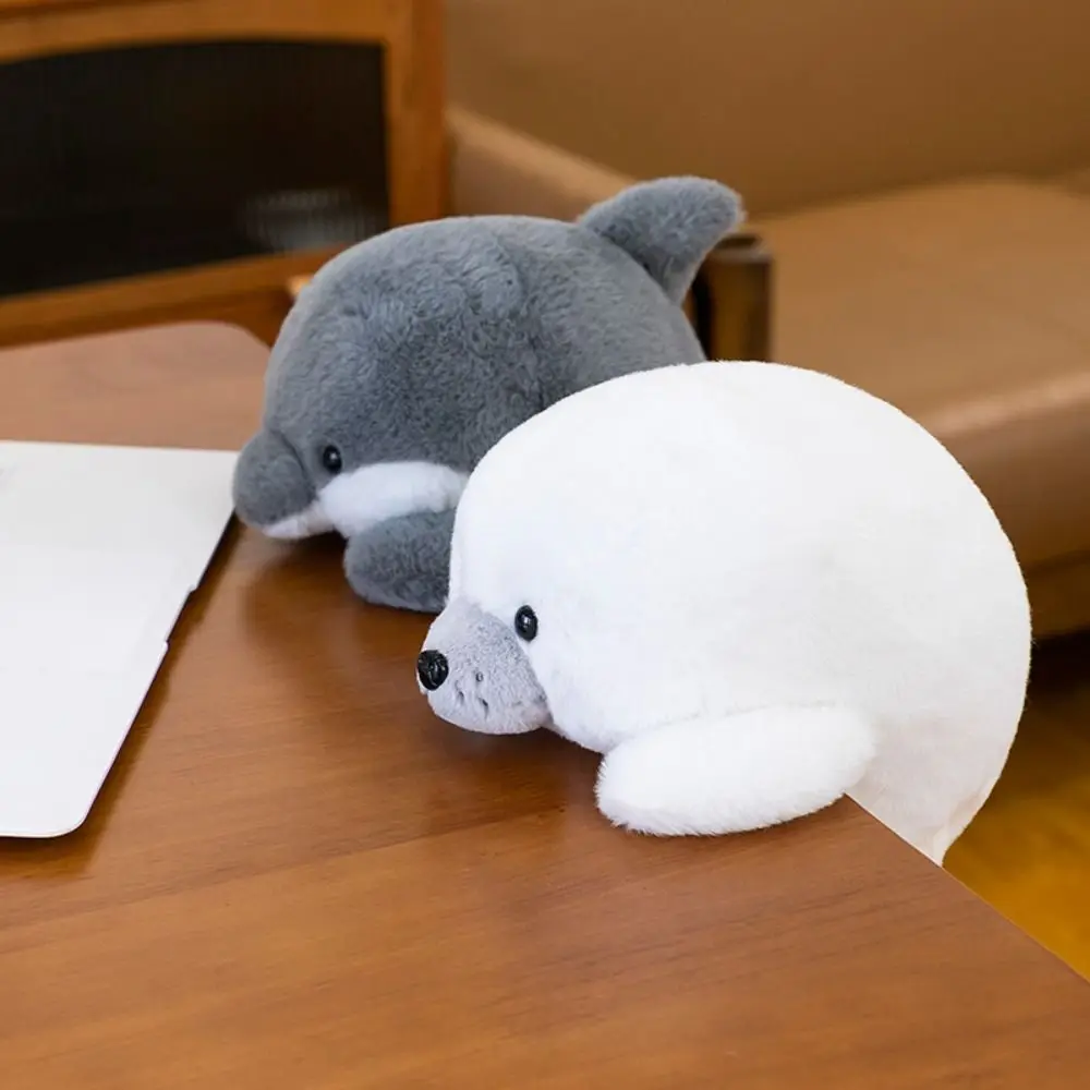 

Novelty Fur Seal Anime Seal Plush Doll Soft Collection Dolphin Plush Pillow Appease 21cm Shark Plush Toy Festival Party Decor
