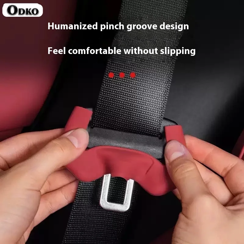 For Geely Galaxy E5 L6 Starship 7 GEOME E8 Interior Accessries 2/4 Piece Car Seat Belt Silicone Protective Cover Trim