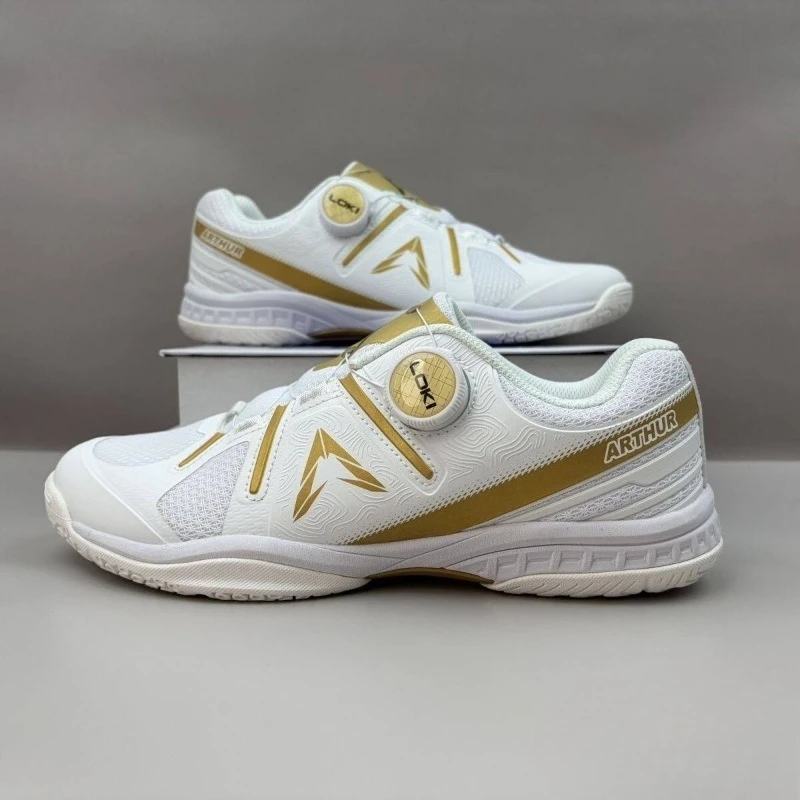 Designer Brand Table Tennis Shoes Mesh Breathable Tennis Shoe Anti-Slippery Indoor Court Shoe Quick Lacing Badminton Shoe Unisex