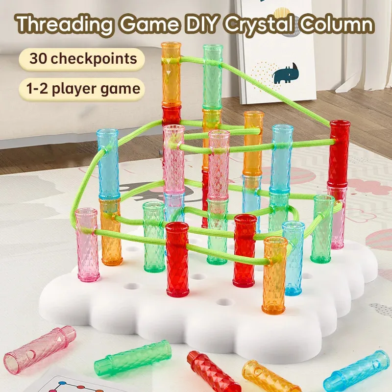 Tablica Montessori dla dzieci, tęczowa, edukacyjna zabawka do nawlekania, sensoryczna, do sortowania kolorów, liczenia, tablica z kołkami do rozwijania umiejętności motorycznych.