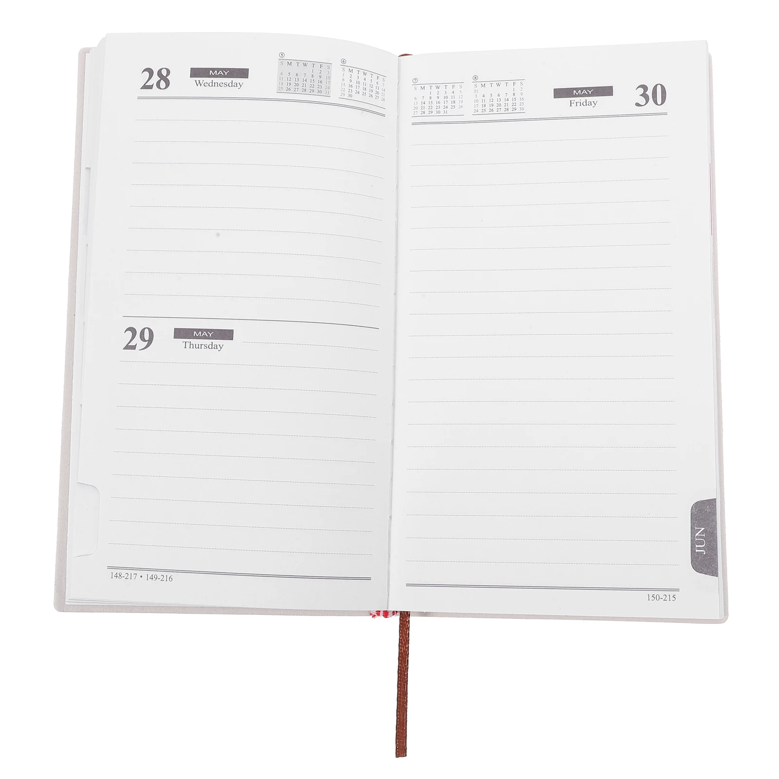 

2025 A6 Schedule Notebook Daily Planner Monthly Weekly Agenda School Work Journal Notepad Diary Calendar Office