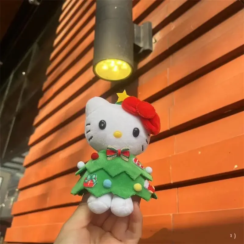 Lindo Sanrio Hello Kitty muñeco de peluche Kawaii Anime dibujos animados KT juguetes de peluche colgante de peluche decoración de árbol de Navidad regalos de vacaciones