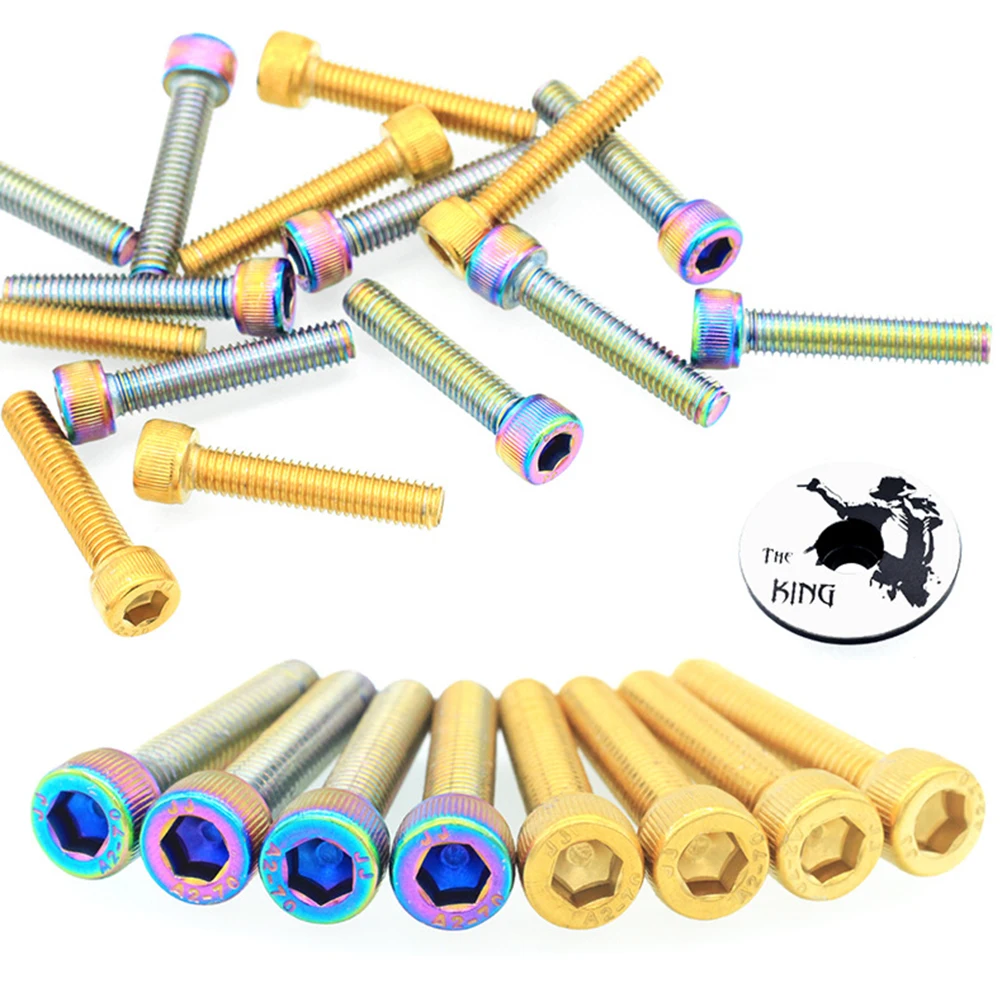 

3 Pcs Stand-mounted Screw Bowl Set Bike Fork Cap Accessories Stainless Steel Headset Road