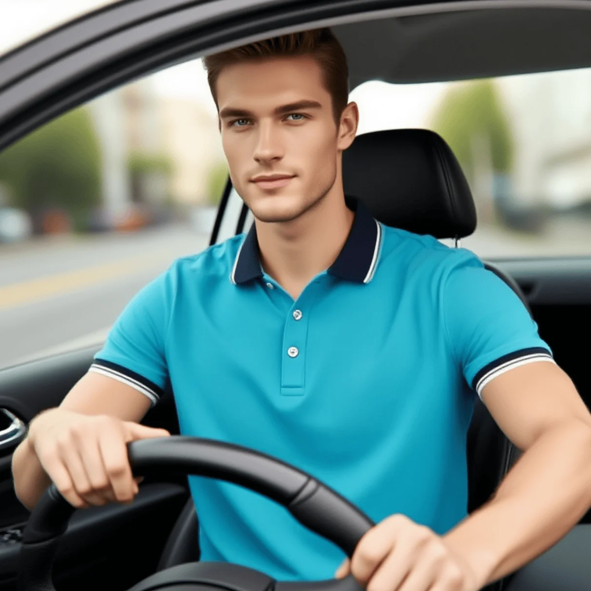 

Summer Men Polo Men Shirt Short Sleeve Polo Shirt Contrast Color Polo New Clothing Streetwear Casual Fashion Men Collar Tops