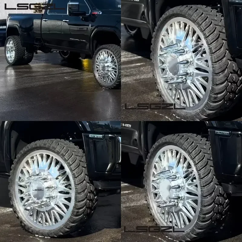 i LSGZL Custom Dually Wheels Forged Truck Wheel 22/24/26/28/30x8.25 PCD 8x170 8x180 8x200 8x6.5 for