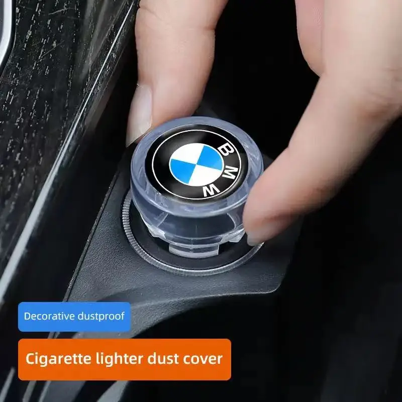 6 colors Car Cigarette Lighter Cover DustProof Decoration Cap For BMW G01 G30 F11 F15 F31 F34 E36 E39 E46 E60 E87 E91 X5 E70 X6