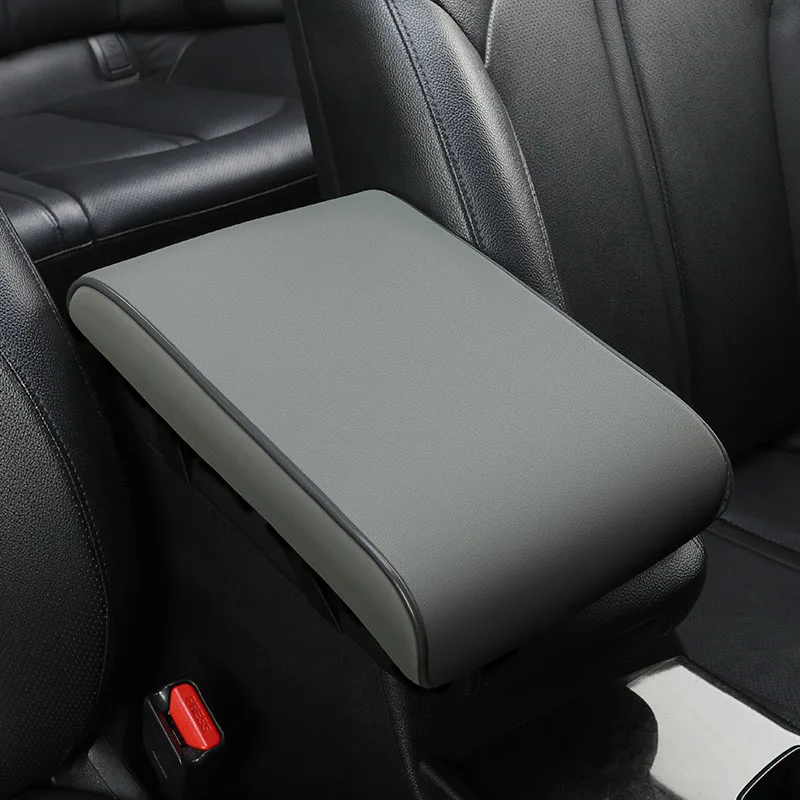 PU Leathe Center Console Heightening Comfort  Armrest Pad Cover Universal Armrest Cushion Fit for  Most Cars（31cm*20cm*4.5cm）