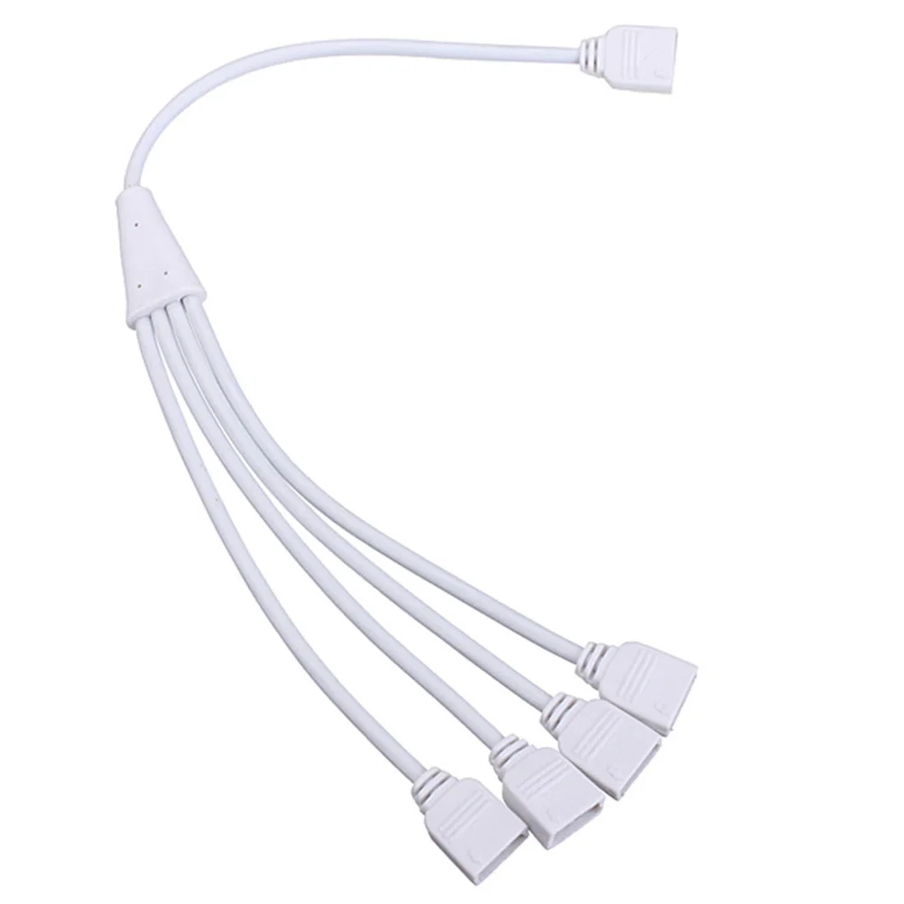 2 قطعة 4 دبوس Led قطاع طقم توصيل لشرائط الضوء Rgb كابل 10 مللي متر مع 8 المقابس الذكور لتقوم بها بنفسك تركيب لا يتطلب لحام