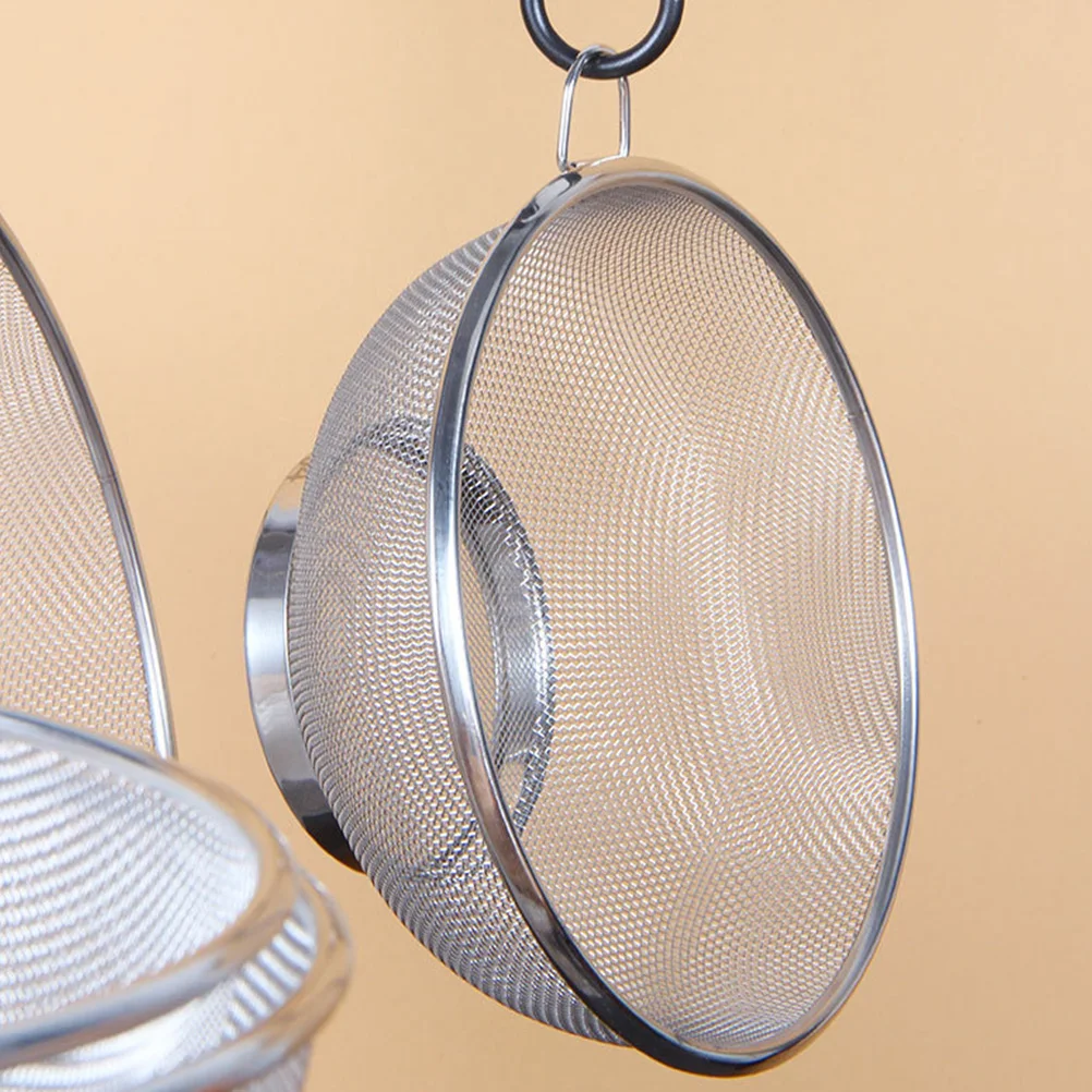 

Stainless Steel Fruit Vegetable Basket Strainer Colander 18cm Round Bottom Kitchen Sink Drain Rice Washer Bowl