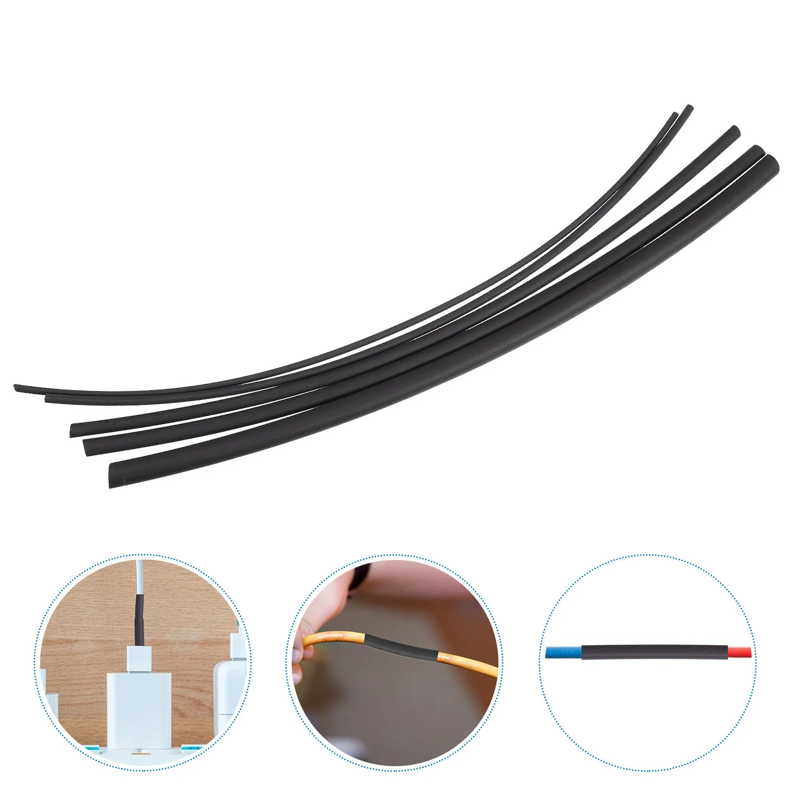 

70pcs Heat Shrink Tubings Halogen Retardant Pe Wire Wrap Tubes For Solder Joint Protection Electrical Insulation