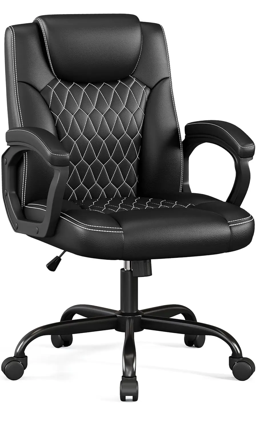 

Office Chair, Executive Desk Chair, PU Leather Comfortable Executive Chairs with Fixed Armrest, Adjustable Height,, Customized