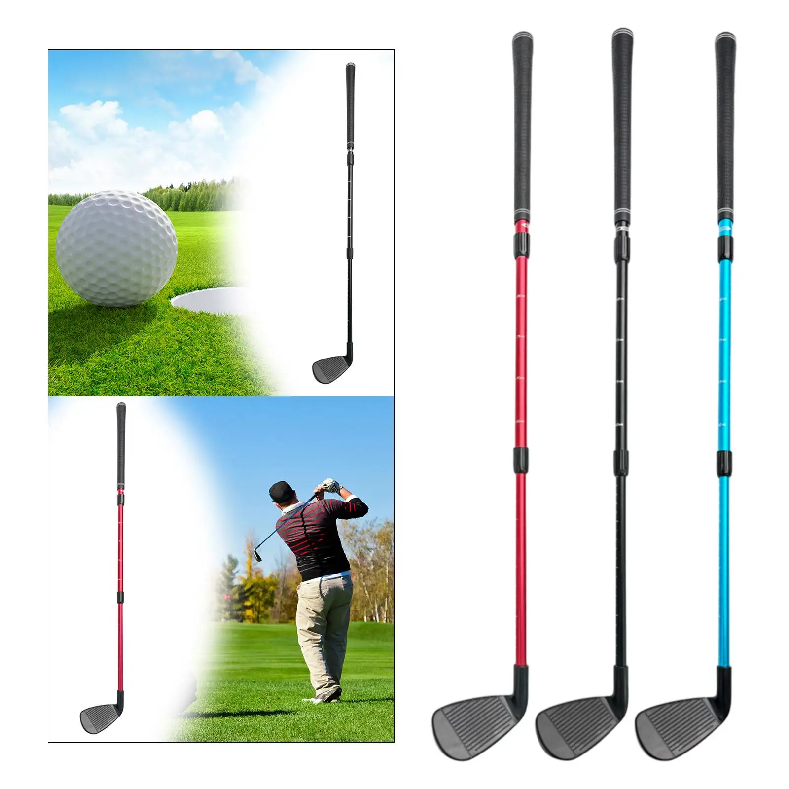 Golf Chipper Club,Golf Chipping Practice Club,Retractable Club Gifts Golf Chipper Golf Wedge for Training Beginners Outdoor