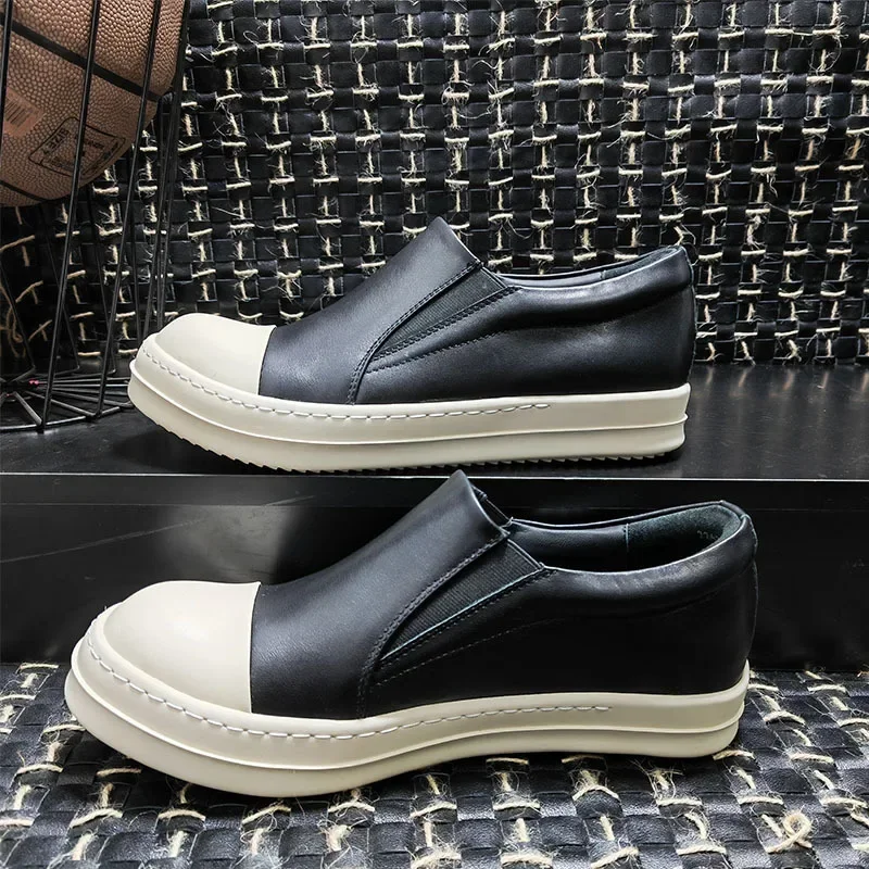 

Designer Men's and Women's Sports Casual Shoes New Men's and Women's Leather Shoes with Thick Soles and Round Heads Women Shoes