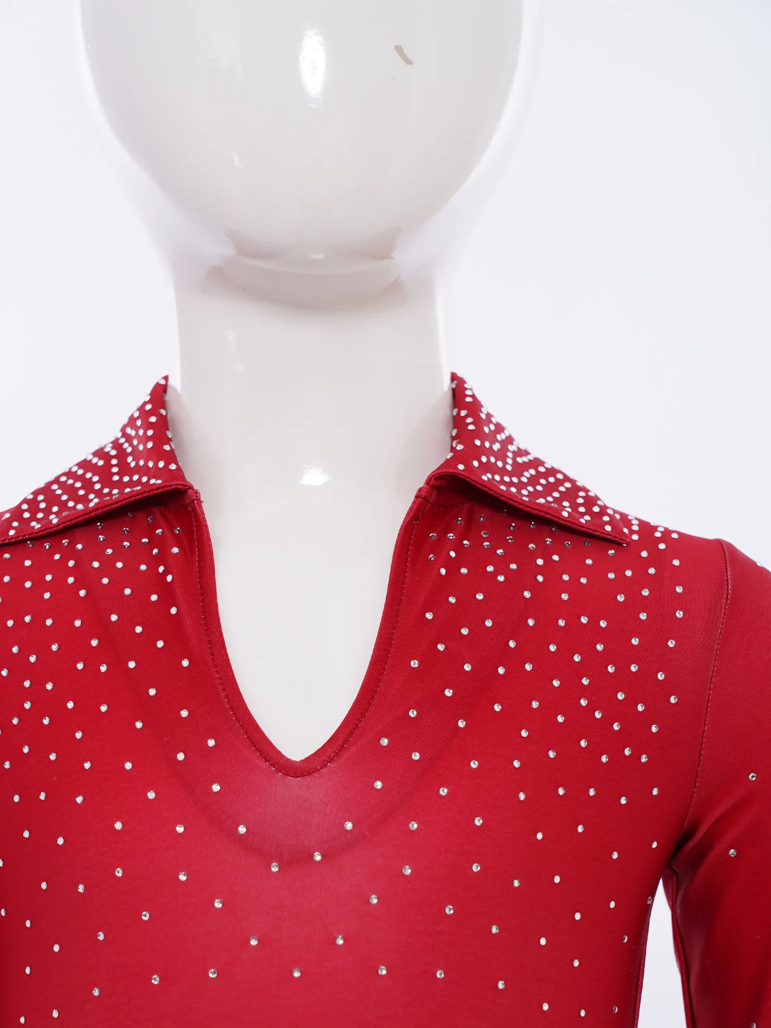 Jungen 2Pcs Ballett Latin Dance Outfit Langarm Strass Gymnastik Trikot Eiskunstlauf Tanz Bühne Leistung Outfit