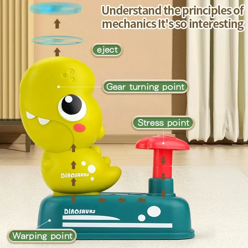 لعبة قاذفة الصواريخ الهوائية للأطفال في الهواء الطلق ارتفاع صاروخ الطائر القرص الطائر الصحن قاذفة القدم الاطفال القفز ألعاب رياضية اللعب