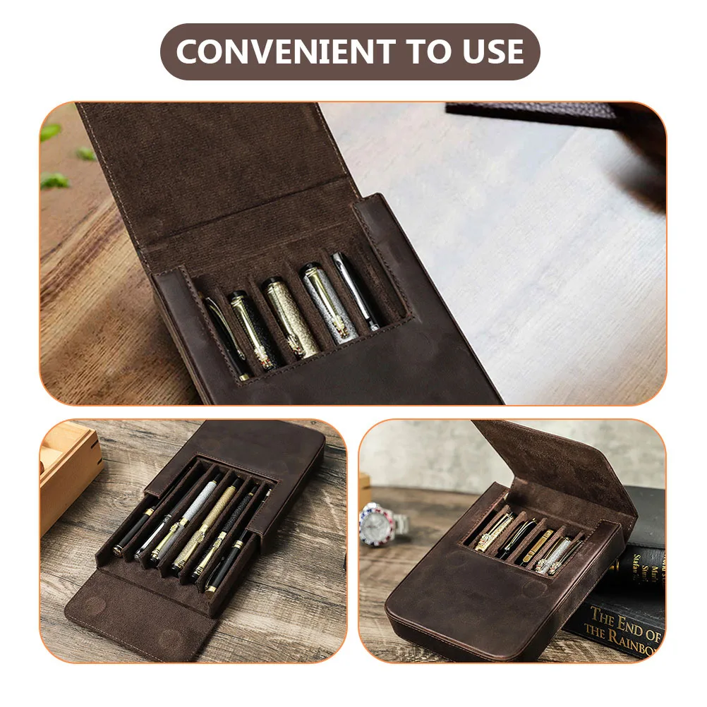

Stylish Case Anti-Scratch Organizer Delicate Pen Holder For Fountain Pen Display Gift Wrapping Storage