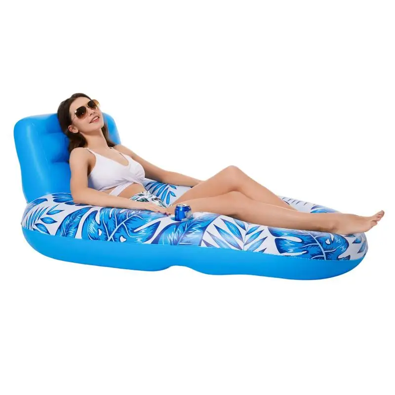 

Pool Float Lounge Chair Floating Chair Lounger Recliner Pool Floats Recliner Water Float Raft Multifunctional For Garden