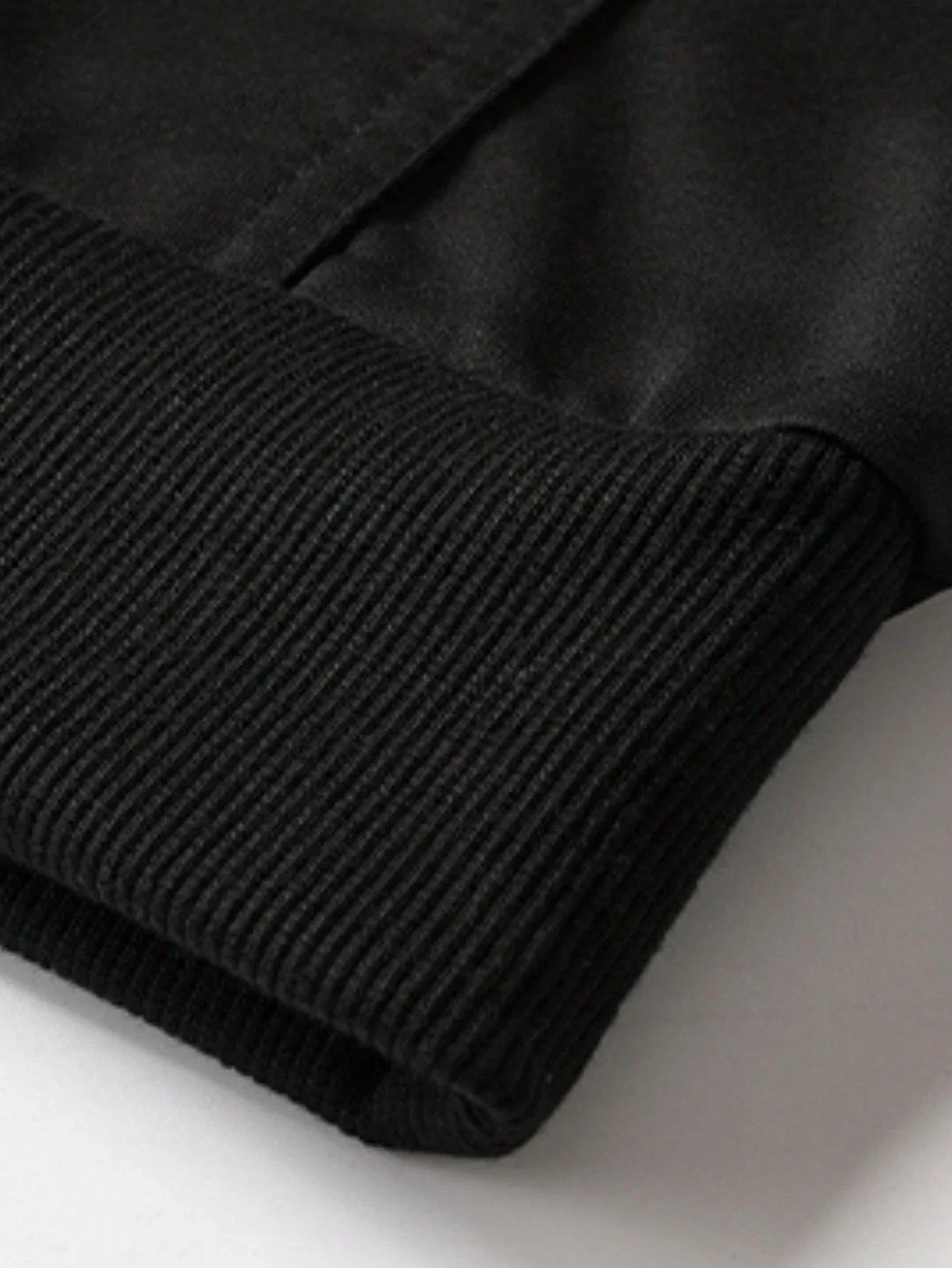 

Мужская повседневная толстовка с капюшоном, однотонная черная, с длинными рукавами, для весны и осени