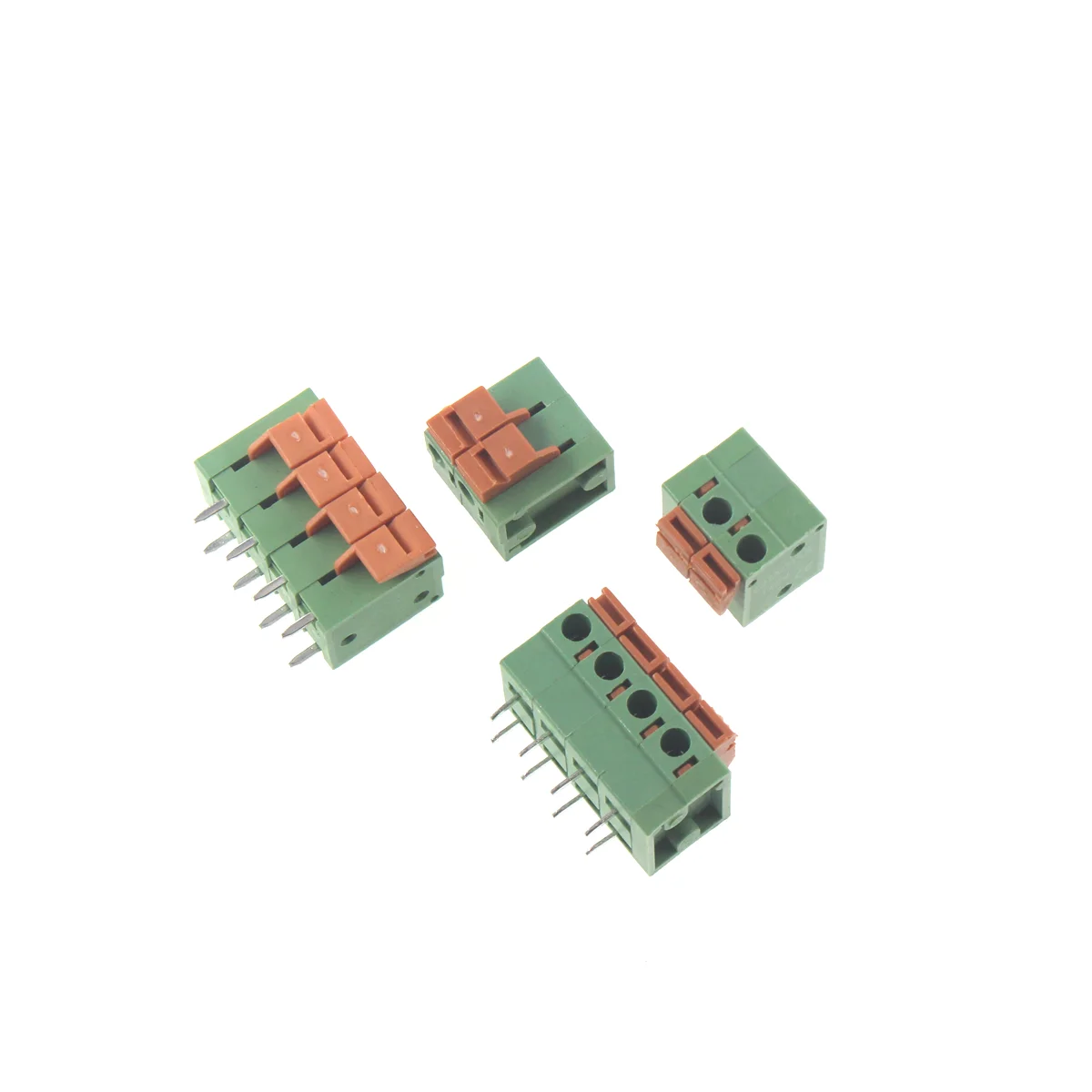 10pcs KF142V KF142R 5.08mm PCB Spring Terminal Block KF128-5.08 2P 3P4P 5P 6P 8P Terminals Connector