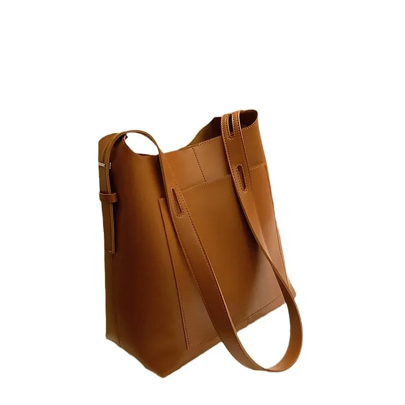 Fall/winter large-capacity handbag new fashion Joker wave Korean retro tote bag ladies shoulder crossbody bag