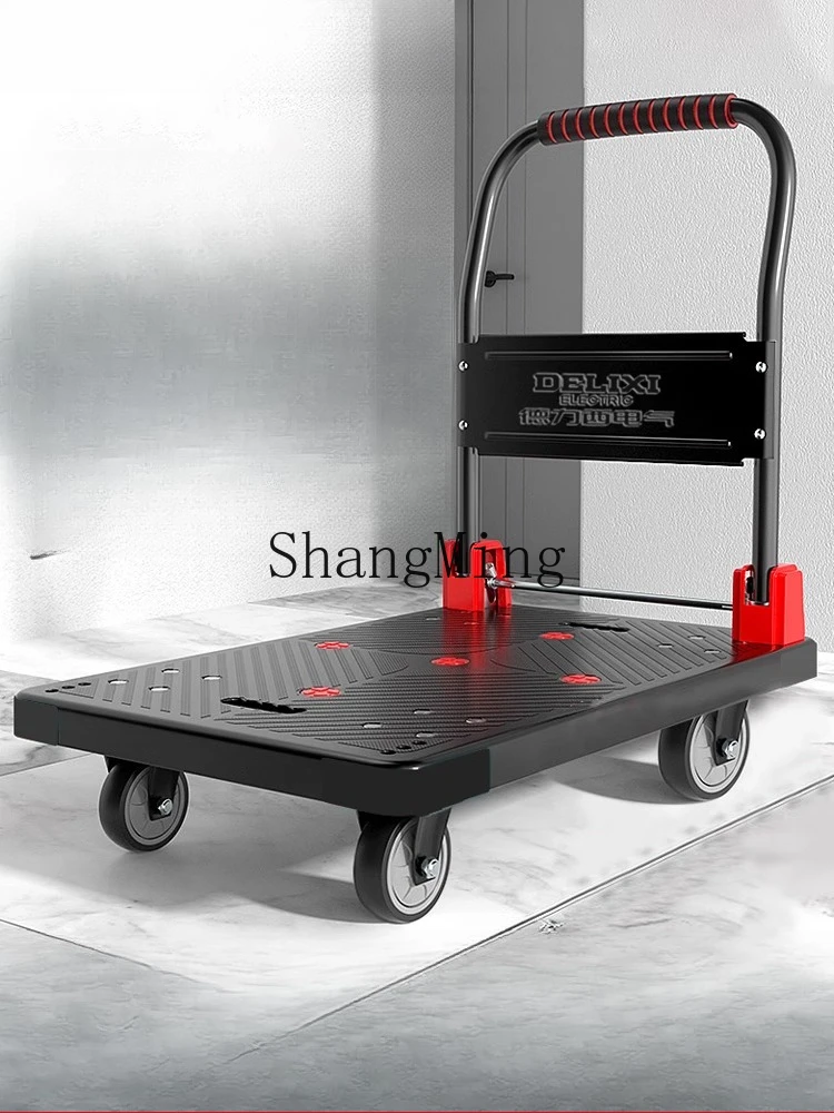 

CL trolley Pull goods Handling trolley Household portable folding flatbed pick up express trolley