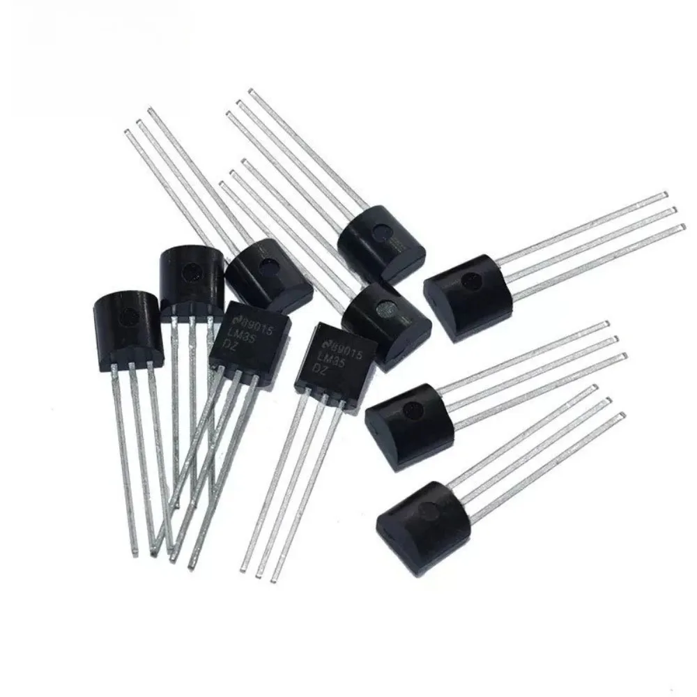 

10PCS LM35 Temperature Sensor Celsius Analog Output TO92 Package Low Impedance Precision IC