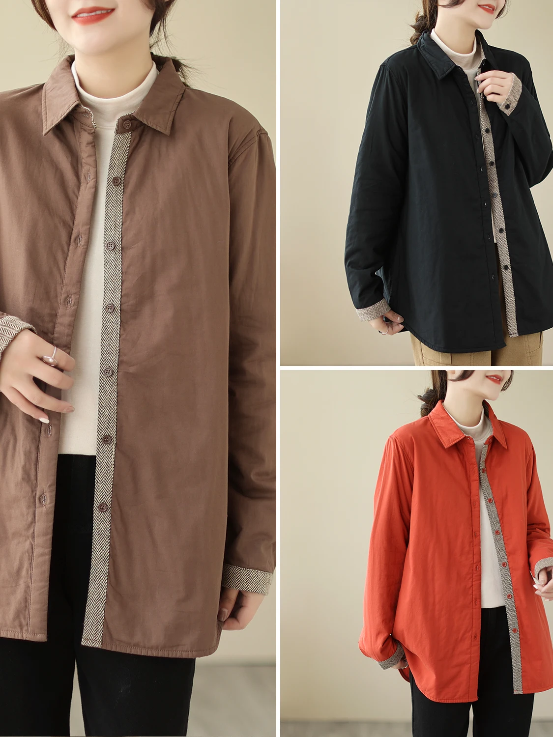 

Женский хлопковый кардиган irt Sle Down, верхняя одежда, базовый силуэт, пальто средней длины, хлопок Thiened Long Sve