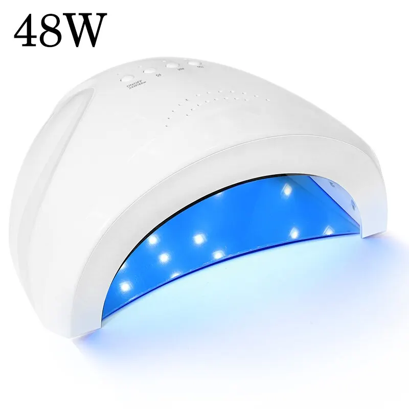 48W UV LED Nail Dryer Lamp Lights for Quick Curing All UV Gel Nail Polish Nail Lamp Machine Infrared Sensor Salon Tools