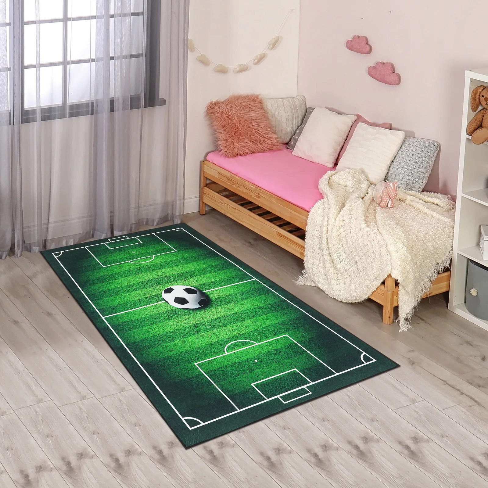 

Football Field Rug Premium Quality Modern Floor Mat Bedroom Living Room Area Rug Soft Comfortable Home Carpet Modern Carpet