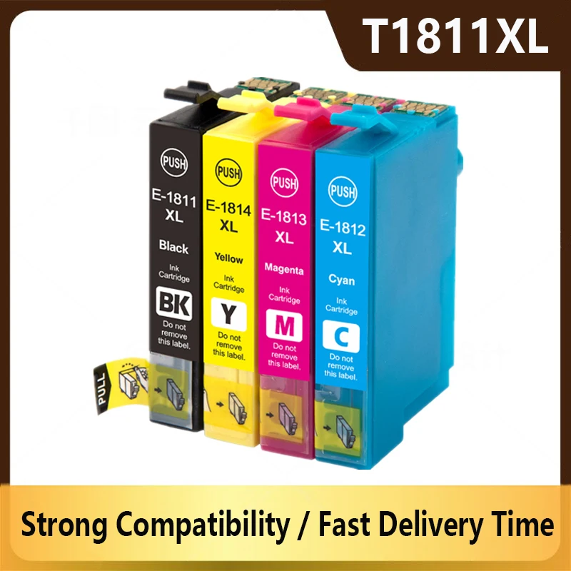 

T1811 T1812 T1813 T1814 Compatible Ink CartridgeFor Epson XP-30 XP-102 XP-202 XP-205 XP-302 XP-305 XP-402 XP-405 XP-212 Printer