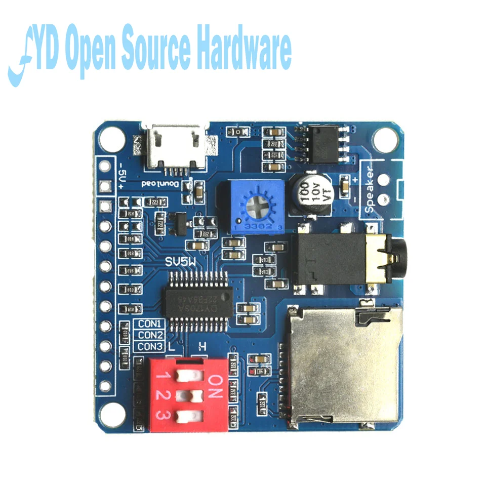 Voice Playback Module MP3 Music Player UART I/O Trigger Amplifier Board DY-SV17F DY-SV5W DY-SV8F DY-HV20T DY-HV8F For Arduino