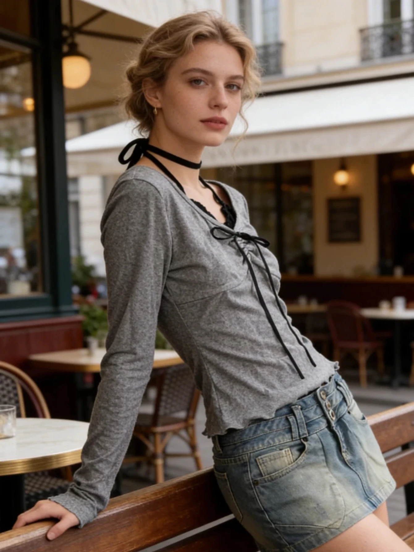 

Womens Style Long Sleeve Two Piece Trendy Slimming Casual Daily Wear Fashionable Versatile Comfortable Stylish Top trend